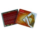 Crayons de dessin - derwent - bote de 24 - texture crmeuse - couleurs varies - idal pour le dessin ...