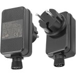 Dre - lot de 2 adaptateurs dalimentation led 12 v 2 a 24 w : �tanche ip44 adaptateur ca pour �clairage ...