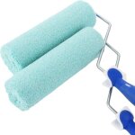 Dre - lot de 2 rouleaux de peinture murale - grand rouleau de peinture de 225 mm - en microfibre - pour ...