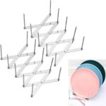 Dre - lot de 2 supports pour couvercles de casseroles et po�les c�tel�s en acier inoxydable avec support ...