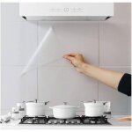 Dre - lot de 4 autocollants muraux r�sistants � lhuile pour dosseret de cuisine transparents imperm�ables ...