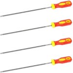 Dre - lot de 4 limes daff�tage de cha�ne de tron�onneuse rondes pour tron�onneuse 275x4mm
