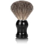 Dre - blaireau de rasage pour homme fait main en poils de blaireau compatible avec tous les rasoirs (avec ...