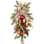 Dre - couronne de no�l 55 x 25 cm d�coration murale europ�enne et am�ricaine � lenvers ornements de porte ...