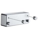 Dre - �tendoir � linge corde � linge r�tractable double fil dacier invisible sans perforation pour le ...
