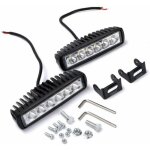 Dre - led phare 12v 24v2pcs 18w 16cm projecteur spot phare de travail longue portee led phare led motovoiture ...