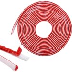 Dre - moulure quart de rond flexible autocollante tpe 12x9mm 6m pour plinthes murs plafonds sols