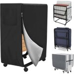 Dre - noir 99 x 38 x 114 cm housse de rangement pour matelas pliant housse de lit pliante imperm�able ...