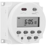Dre - programmateur num�rique 12v cn101a - minuterie digitale lcd pour chauffe - eau maison programmation ...