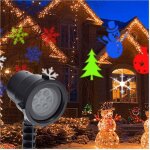 Dre - projecteur laser led rgb de no�l pour jeux de lumi�re en ext�rieur motifs de no�l