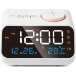 Dre - r�veil multifonction avec radio fm horloge num�rique led rechargeable avec affichage de la temp�rature ...