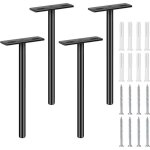 Dre - support d�tag�re flottante invisible 4 pi�ces fixation murale cach�e pour �tag�res en bois (142 ...