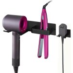 Dre - support mural pour s�che - cheveux accessoires pour s�che - cheveux support pour lisseur organisateur ...