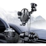 Dre - support telephone voiture ventouse powerland 4 en1 porte t�l�phone voiture rotation 360� grille ...