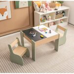 Dreamade 3 en 1 ensemble table et 2 chaises enfant avec tableau noir plateau amovible boîtes de rangement ... Dreamade 3 en 1 ensemble table et 2 chaises enfant avec tableau noir plateau amovible boîtes de rangement ...