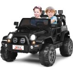 Dreamade 4x4 voiture lectrique enfant 2 places vhicule lectrique avec tlcommande led musique usb ...