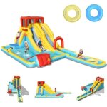 Dreamade 7 en 1 château gonflable aquatique aire de jeux avec double toboggans piscine canon à eau mur ... Dreamade 7 en 1 château gonflable aquatique aire de jeux avec double toboggans piscine canon à eau mur ...