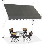 Dreamade auvent rétractable manuel 25m store banne rétractable etanche avec manivelle&tige de support ... Dreamade auvent rétractable manuel 25m store banne rétractable etanche avec manivelle&tige de support ...