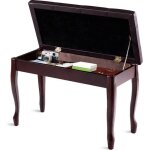Dreamade banc / banquette de piano avec 2 places en bois avec fonction de stockage capacité 180 kg pour ... Dreamade banc / banquette de piano avec 2 places en bois avec fonction de stockage capacité 180 kg pour ...