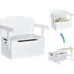Dreamade banc - coffre à jouets en bois 3en1 pour enfant coffre à jouets transformable en chaise table ... Dreamade banc - coffre à jouets en bois 3en1 pour enfant coffre à jouets transformable en chaise table ...