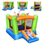 Dreamade chteau gonflable pour enfants avec trampoline et toboggan 250 x 195 x 143 cm aire de jeu extrieur ...