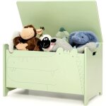 Dreamade coffre  jouets en bois avec couvercle rangement jouet avec motif de crocodile idal pour chambre ...