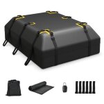 Dreamade coffre de toit voiture �tanche 06m� avec 14 sangles 6 crochets de porte porte - bagages de toit ...