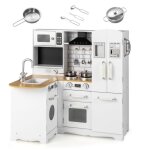 Dreamade cuisine d?angle enfants jeu dimitation avec four cuisini�re evier robinet hotte t�l�phone accessoires ...