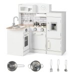 Dreamade cuisine d?angle enfants jeu dimitation avec r�frig�rateur cuisini�re evier robinet hotte son ...