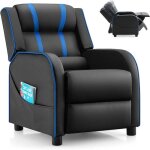 Dreamade fauteuil inclinable salon pour enfant en cuir pu avec repose - pied et dossier rglable poche ...