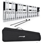 Dreamade glockenspiel 30 note xylophone en aluminium cadre en bois avec 2 maillets&sac instrument de ... Dreamade glockenspiel 30 note xylophone en aluminium cadre en bois avec 2 maillets&sac instrument de ...