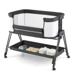 Dreamade lit cododo berceau bb pliable portable hauteur rglable matelas panier de rangement sac de ...