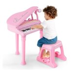 Dreamade piano enfant 31 touches jouet piano num�rique avec tabouret microphone lumi�re led 22 chansons ...