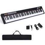 Dreamade piano numrique 88 touches clavier electronique portable avec bluetooth 128 rythmes 128 sons ...