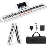 Dreamade piano numérique clavier electrique pliable 88 touches lourdes 128 sons 128 rythmes 20 démos ... Dreamade piano numérique clavier electrique pliable 88 touches lourdes 128 sons 128 rythmes 20 démos ...