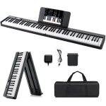 Dreamade piano numérique clavier electrique pliable 88 touches lourdes 128 sons 128 rythmes 20 démos ... Dreamade piano numérique clavier electrique pliable 88 touches lourdes 128 sons 128 rythmes 20 démos ...