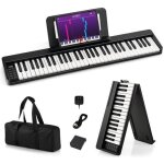 Dreamade piano num�rique �lectronique pliable 61 touches avec 128 sons & 128 rythmes clavier portable ...