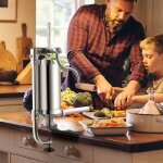 Dreamade poussoir  saucisse verticale manuel 6 l de poussoir  saucisses manuel en acier inoxydable ...