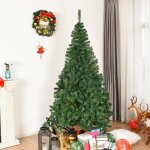 Dreamade sapin de noël artificiel 210 pieds en fer et feuilles en pvc 950 branches décoration pour maison ... Dreamade sapin de noël artificiel 210 pieds en fer et feuilles en pvc 950 branches décoration pour maison ...
