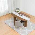Dreamade table de salle à manger pliante table pliante de cuisine multifonctionnelle avec plateau ovale ... Dreamade table de salle à manger pliante table pliante de cuisine multifonctionnelle avec plateau ovale ...