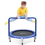 Dreamade trampoline pour enfants pliable 92 cm avec main courante rembourre pour l?intrieur charge ...