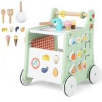 Dreamade trotteur bébé en bois 6 en 1 avec roues antidérapantes horloge educative jeu dassociation de ... Dreamade trotteur bébé en bois 6 en 1 avec roues antidérapantes horloge educative jeu dassociation de ...