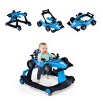 Dreamade trotteur bb evolutif 3 en 1 pliable avec hauteur rglable musique et lumire forme de voiture ...