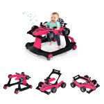 Trotteur bb evolutif 4 en 1 - dreamade - hauteur rglable - musique et lumire - forme de voiture - ...