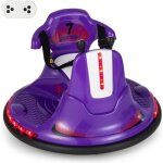 Dreamade voiture electrique auto - tamponneuse enfant 6v avec tlcommande 27g musique lumires led ceinture ...