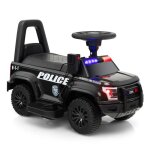 Dreamade voiture electrique de police pour enfants vhicule enfants vritable mgaphone musique sirne ...