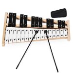 Dreamade xylophone glockenspiel portable à 27 notes avec touches métalliques et 2 batons instrument de ... Dreamade xylophone glockenspiel portable à 27 notes avec touches métalliques et 2 batons instrument de ...