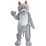 Dress up america costume de mascotte de loup affame adulte