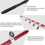 Drfeify canne  pche  lancer accessoire de moulinet de canne  pche tlescopique de moulage lger ...