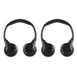 Casque stro infrarouge couteurs audio sans fil  2 canaux pour voiture appui - tte dvd - drfeify